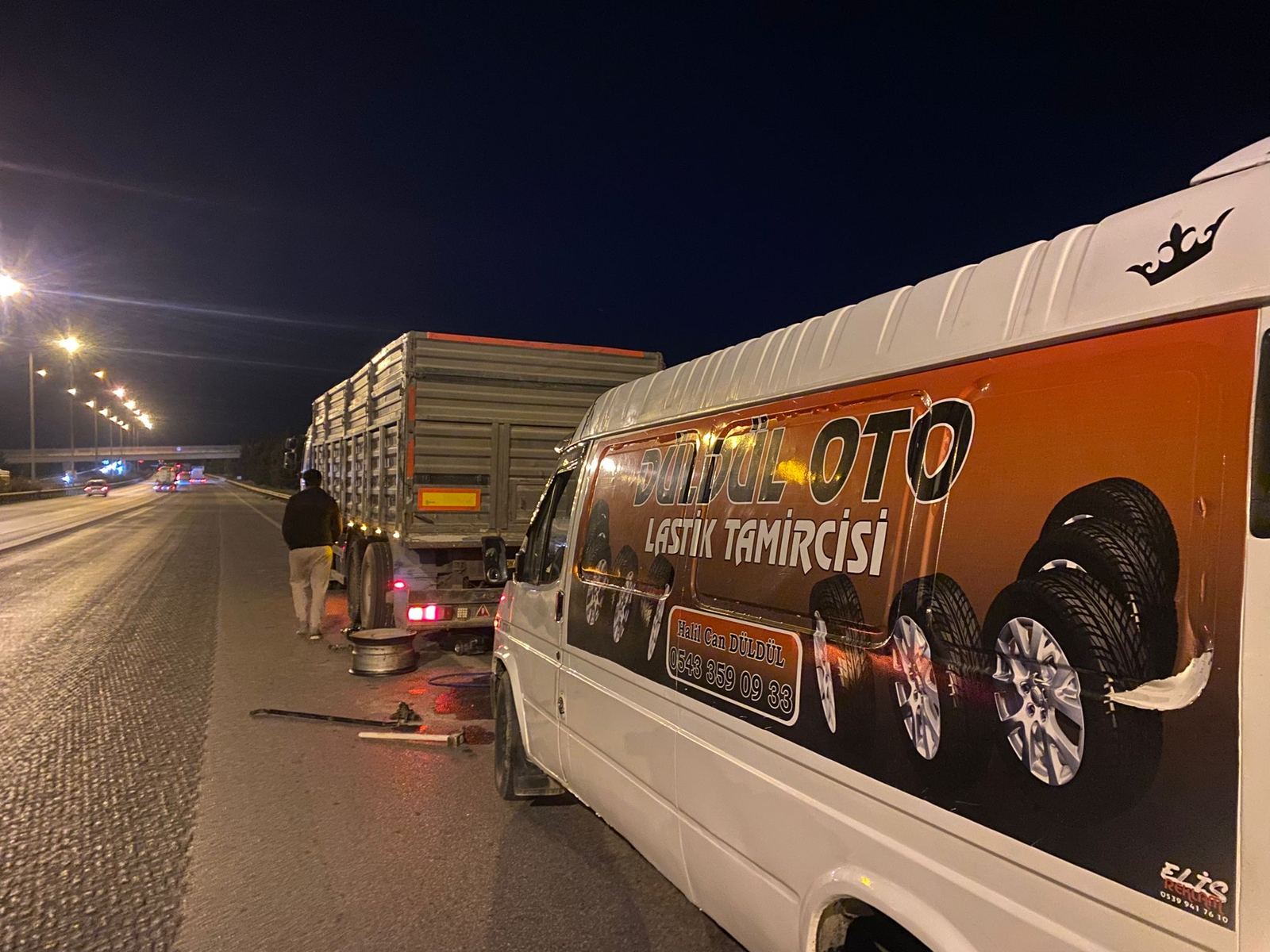 Düldül Oto Lastik gece otoyol yol yardım hizmeti